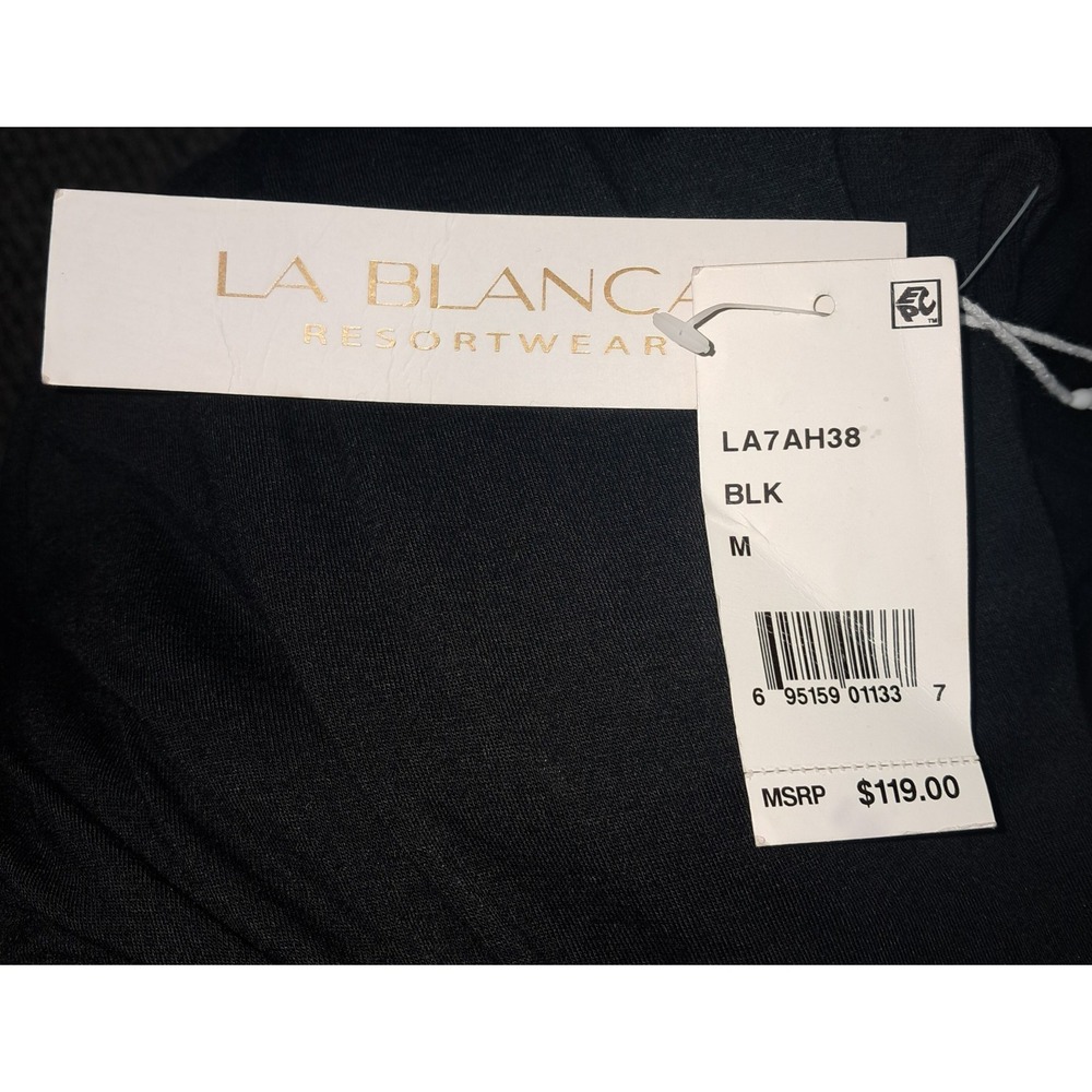 La Blanca Resortwear Black Swimsuit Cover,‎ 59" Long, 43" Slit on each side - Picture 6 of 9